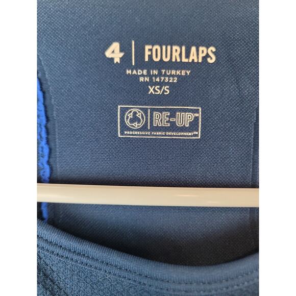 FourLaps Breathe Seamless Sports Bra XS/S Blue Navy Textured Gym/Workout NWT - Picture 3 of 8